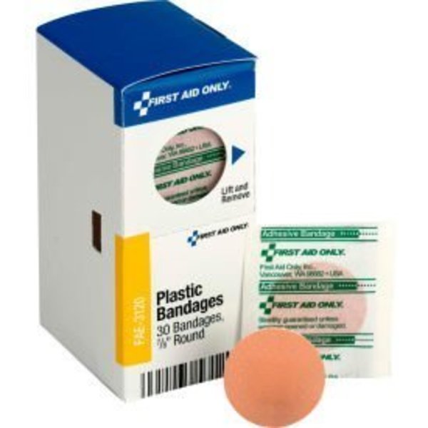 Acme United First Aid Only SmartCompliance Round Spot Bandages Refill, 7/8" Round, 30/Box FAE-3120